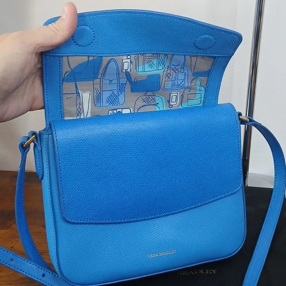 Brand NEW NO TAGS Vera Bradley Blue Crossbody Bag W DUST BAG - Picture 6 of 16